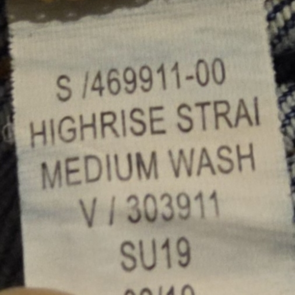 Banana Republic High Rise Straight Jeans‎ Side Stripe Distressed Size 6 - Picture 6 of 7